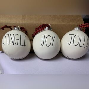 3 Rae Dunn Ornaments